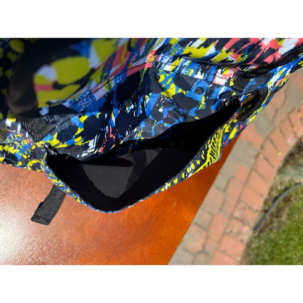 LeSportsac Multicolor Graffiti Print Backpack - Yellow Blue Pink Black - Picture 4 of 6